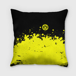 Подушка квадратная FC Borussia Sport, цвет: 3D-принт