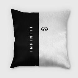 Подушка квадратная Infiniti: Black & White, цвет: 3D-принт