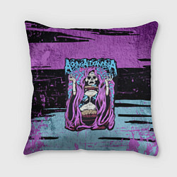 Подушка квадратная Asking Alexandria: Purple Death, цвет: 3D-принт