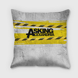 Подушка квадратная Asking Alexandria: Danger, цвет: 3D-принт