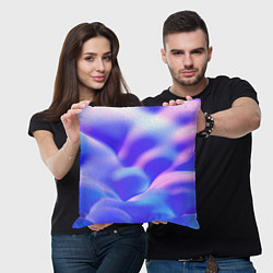 Подушка квадратная Neon Waves, цвет: 3D-принт — фото 2