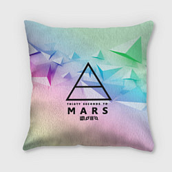 Подушка квадратная 30 Seconds to Mars, цвет: 3D-принт