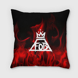 Подушка квадратная Fall Out Boy: Red Flame