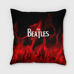Подушка квадратная The Beatles: Red Flame