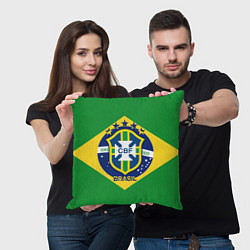 Подушка квадратная CBF Brazil, цвет: 3D-принт — фото 2
