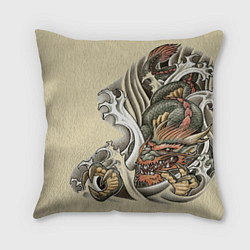Подушка квадратная Восточный дракон