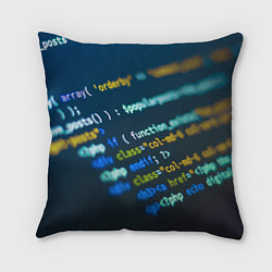 Подушка квадратная Programming Collection, цвет: 3D-принт