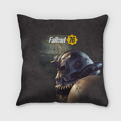 Подушка квадратная Fallout 76, цвет: 3D-принт