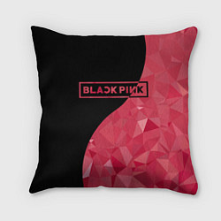 Подушка квадратная Black Pink: Pink Polygons