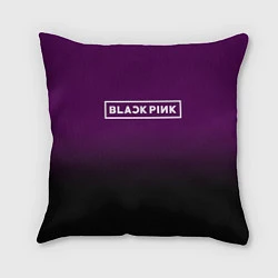 Подушка квадратная Black Pink: Violet Gradient, цвет: 3D-принт