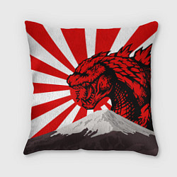 Подушка квадратная Japanese Godzilla