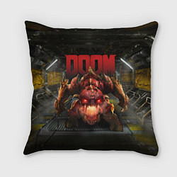 Подушка квадратная DOOM: Pinky Monster, цвет: 3D-принт