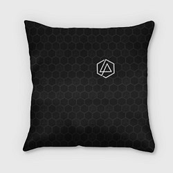 Подушка квадратная Linkin Park: Black Carbon, цвет: 3D-принт