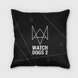 Подушка квадратная Watch Dogs 2: Tech Geometry, цвет: 3D-принт