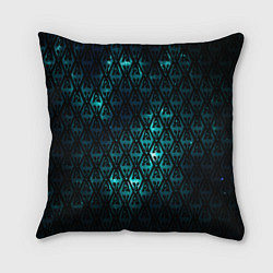 Подушка квадратная TES: Blue Pattern