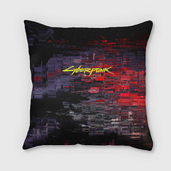 Подушка квадратная Cyberpunk 2077: Techno Style, цвет: 3D-принт
