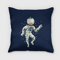 Подушка квадратная Космонавт и конфеты