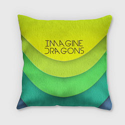 Подушка квадратная Imagine Dragons: Lime Colour, цвет: 3D-принт