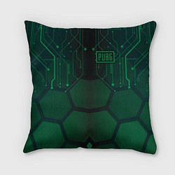 Подушка квадратная PUBG: Green Guard, цвет: 3D-принт
