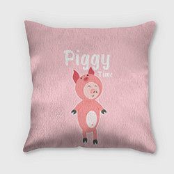 Подушка квадратная Piggy Time