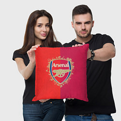 Подушка квадратная FC Arsenal - emblem, цвет: 3D-принт — фото 2