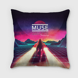 Подушка квадратная Muse: Simulation Theory, цвет: 3D-принт