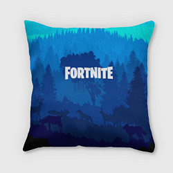 Подушка квадратная Fortnite: Blue Forest