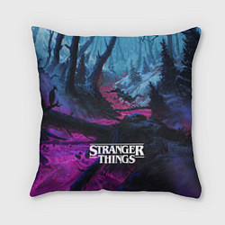 Подушка квадратная Stranger Things: Wild Wood, цвет: 3D-принт