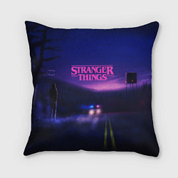 Подушка квадратная Stranger Things: Neon Road