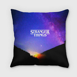 Подушка квадратная Stranger Things: Space Rising, цвет: 3D-принт