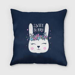 Подушка квадратная Sweet Bunny, цвет: 3D-принт