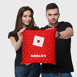 Подушка квадратная ROBLOX: Red Style, цвет: 3D-принт — фото 2