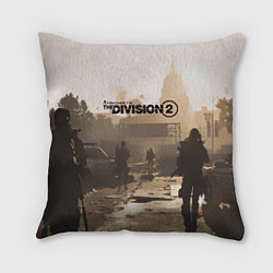 Подушка квадратная Tom Clancy's The Division, цвет: 3D-принт