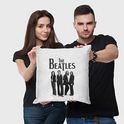 Подушка квадратная The Beatles: White Side, цвет: 3D-принт — фото 2