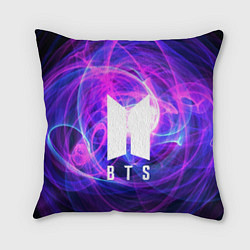Подушка квадратная BTS: Violet Neon