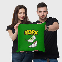 Подушка квадратная NOFX Face, цвет: 3D-принт — фото 2