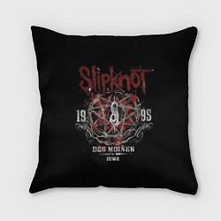 Подушка квадратная Slipknot 1995, цвет: 3D-принт