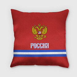 Подушка квадратная Хоккей: Россия