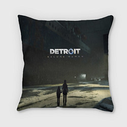 Подушка квадратная Detroit: Become Human, цвет: 3D-принт