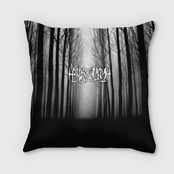 Подушка квадратная Темный лес Burzum