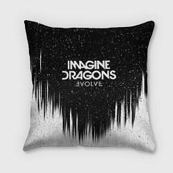 Подушка квадратная IMAGINE DRAGONS, цвет: 3D-принт