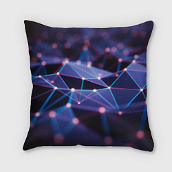 Подушка квадратная Абстрактные линии и свечение