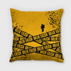 Подушка квадратная BILLIE EILISH: Yellow Tape