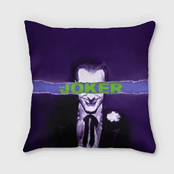 Подушка квадратная Джокер, цвет: 3D-принт