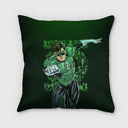 Подушка квадратная Green Lantern, цвет: 3D-принт
