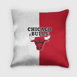 Подушка квадратная CHICAGO BULLS, цвет: 3D-принт