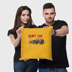 Подушка квадратная Fairy Tail, цвет: 3D-принт — фото 2