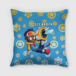 Подушка квадратная Ice Brock, цвет: 3D-принт