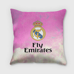 Подушка квадратная Реал Мадрид, цвет: 3D-принт