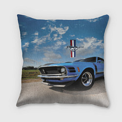 Подушка квадратная Mustang, цвет: 3D-принт